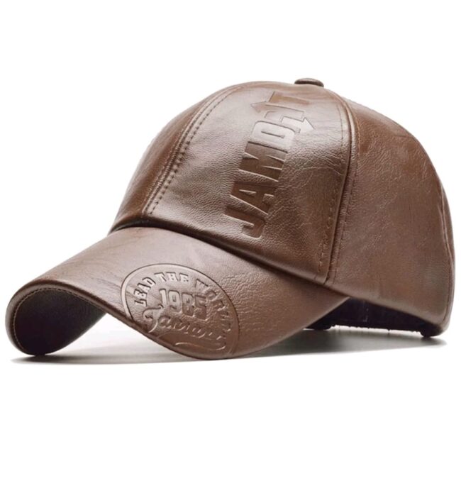 MEN LEATHER FACE CAP - Image 2